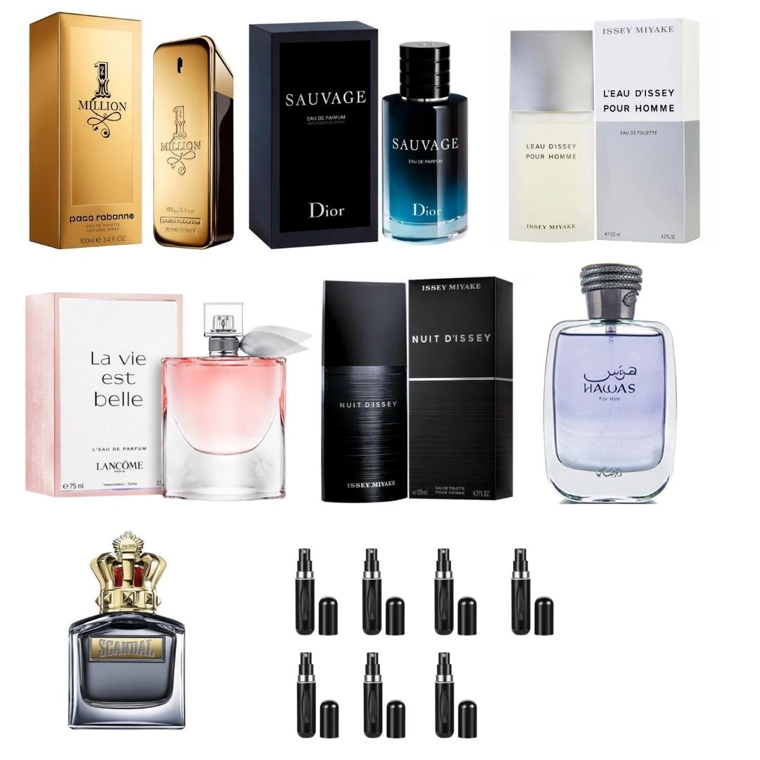 COMBO 7 PERFUMES+7 PERFUMEROS